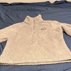 Patagonia Light Gray Fleece Turtleneck Sweater